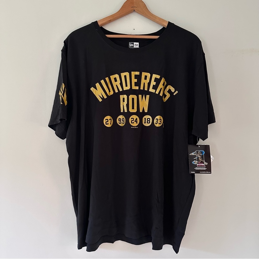 NY Yankees Murderer’s Row New Era Black & Gold T-shirt Size 3XL